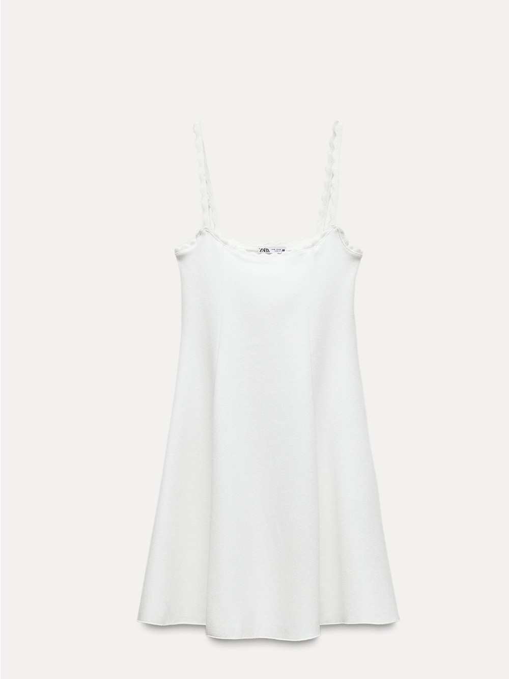 White Spaghetti Strap Mini Dress